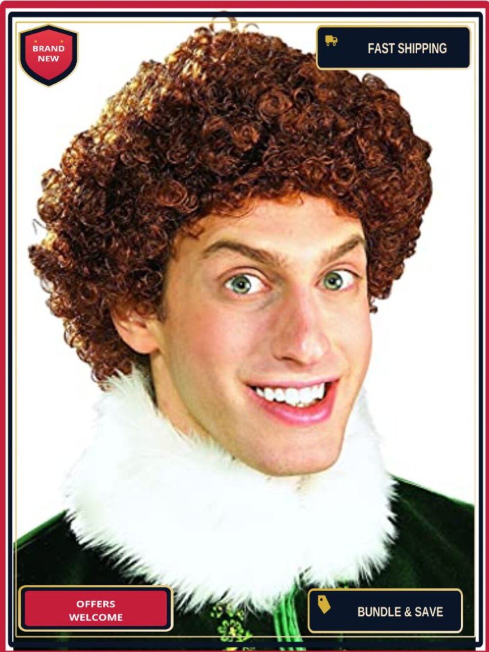 Rubies Adult Willy Wonka Wig Halloween Costume Cosplay